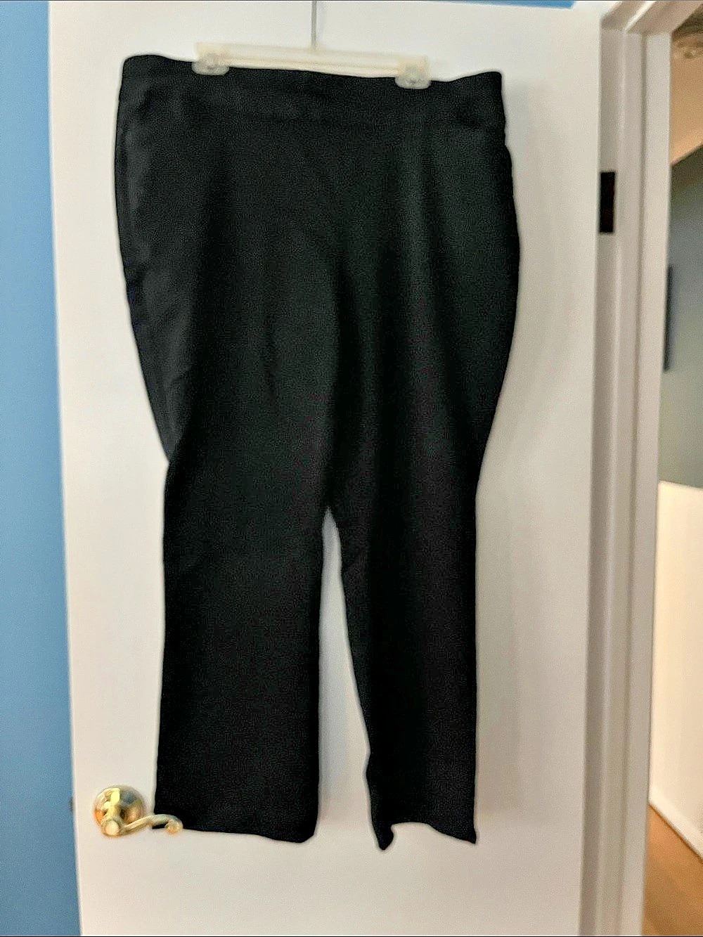 Croft & Barrow The Effortless Stretch Pant Women's Black Wide Leg Size 20W Like